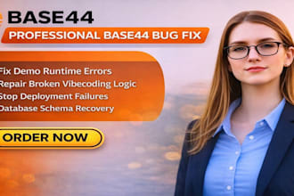 be your base44 expert for vibecoding, replit debugging, and base44 app bug fix