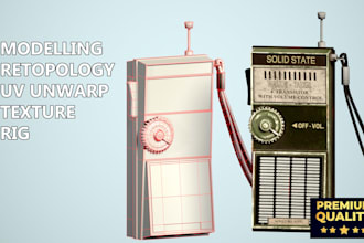 create game ready 3d models, props and environment assets