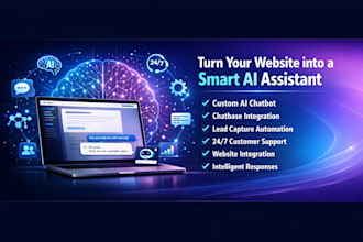 build custom ai chatbot, website ai, ai assistant for business, website chatbase