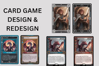 card game design tabletop game tcg board game  print ready card deck template