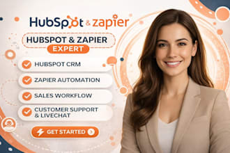 hubspot crm zapier automation hubspot sales workflow customer support livechat