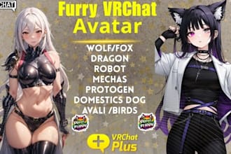make anime vtuber model, 3d nsfw avatar, furry vrm model, obs studio streaming