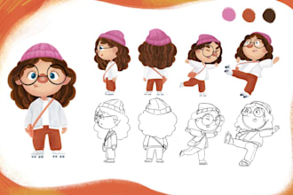 create cute cartoon characters for childrens books