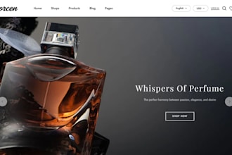 design perfume shopify deodorant scent store oud fragrance store perfume website