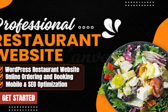 design wordpress restaurant website event booking  wordpress website