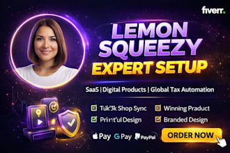 set up your lemon squeezy digital store and tax automation