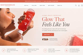 design skincare shopify store skin care website beauty spa website beauty store