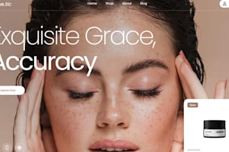 design skincare shopify anti aging beauty store cosmetics store skincare website