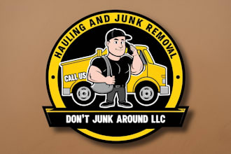make modern junk around logo for esports or business