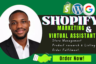 be your shopify virtual assistant for complete ecommerce operations