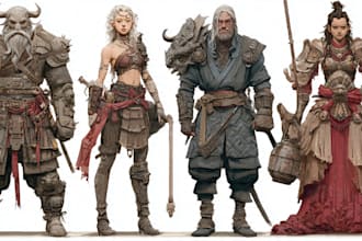 draw character design concept