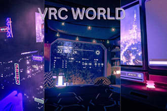 create custom 3d environment vrchat world for your gaming community metaverse