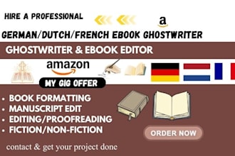 proofread german dutch french ebook text manuscript edit children book novel
