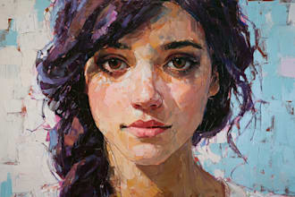 paint an acrylic painting portrait for you