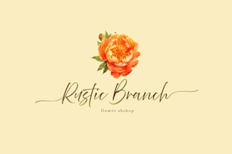 draw botanical logo design