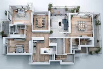 draft your 2d architecture floor plan from sketch