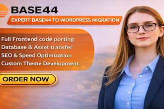 migrate base44 to wordpress base44 expert replit