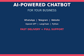 build an ai powered chatbot for your business or website