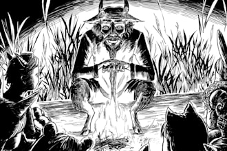 illustrate dark and mature seinen manga stories