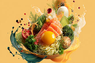 create attractive food poster design for social media