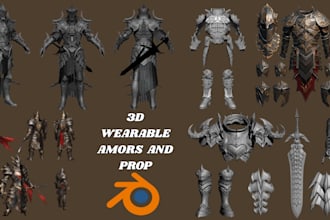 design custom 3d printable cosplay wearable armor,  helmets ,masks and props