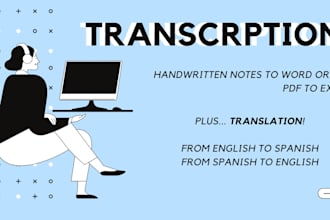 convert handwritten notes in word or PDF or PDF to excel
