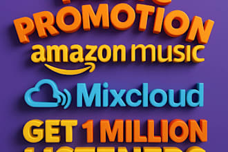 do mixcloud and amazon music promotion to real listeners