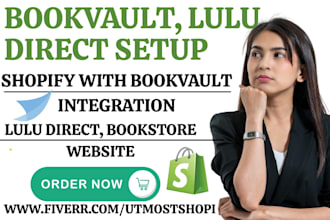 integrate shopify with bookvault lulu direct booking funnel bookstore website