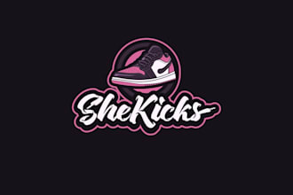 design female oriented street wear sneaker logo
