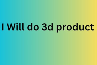 do 3d product for chair and table