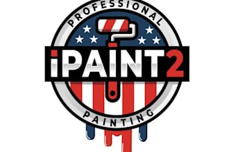 create a modern painting business logo service