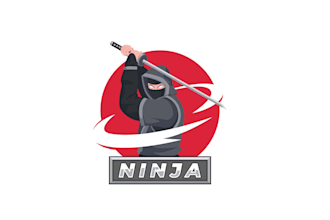 create creative and good looking ninja logo design
