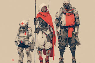sketch of your character, sci fi fantasy, cyberpunk