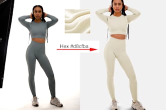 change apparel color and create ecommerce product variants