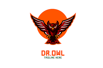 create wonderful and excellent owl bird logo design