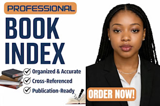 create a book index that is comprehensive and useful