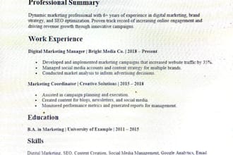 design a professional ats optimized resume and CV
