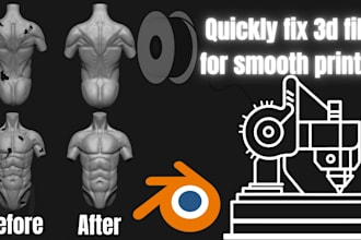 fix, repair, split, modify and clean up stl, obj, 3mf models for 3d printing