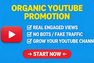 do organic youtube video promotion