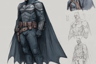 superhero character for comics