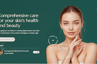 build skincare clinic website beauty spa website treatment website