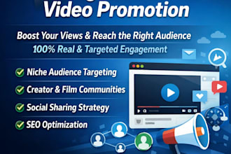 do organic vimeo video promotion to your views and audience