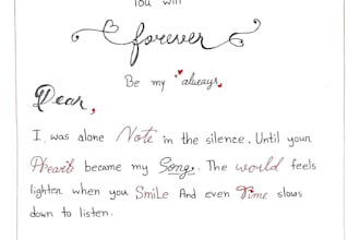 write beautiful handwritten notes or letters