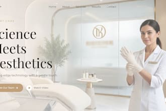 high converting landing page for cosmetic clinics to get more bookings
