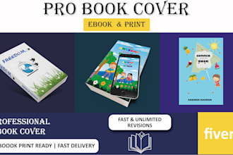 design a professional ebook cover and print ready book cover