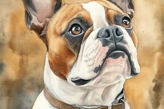 draw a digital portrait of your pet