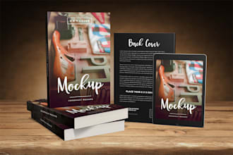 make 3d book cover mockup