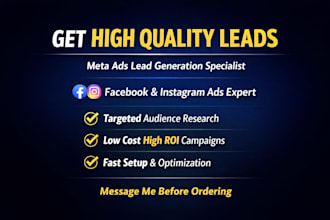run high converting facebook and instagram lead generation ads