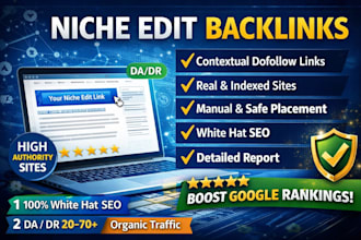 do high da niche edit backlinks for your website