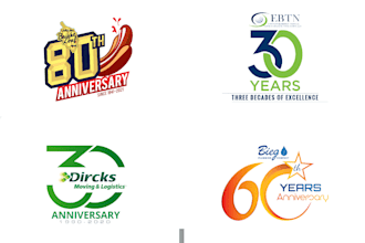 design an awesome for event or anniversary logo